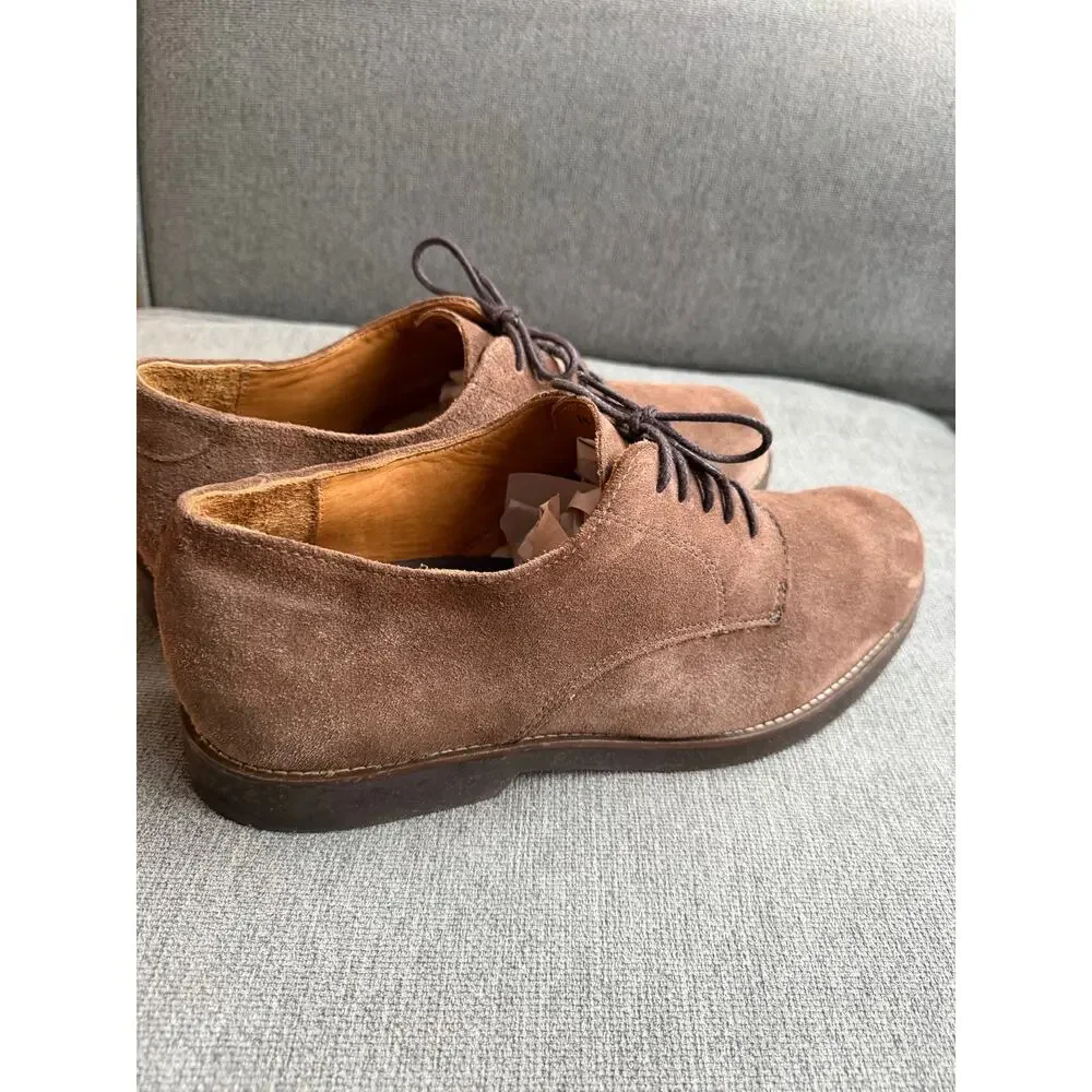 L.L. Bean Men's‎ Beige Leather Suede Oxford Shoes Sz 14